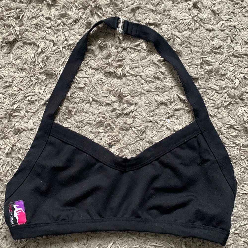 Bad Kitty Pole Fit V Front Top (Black) Polewear
